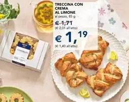 Esselunga Treccina con crema al limone offerta