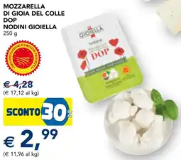 Esselunga Mozzarella di gioia del colle dop nodini gioiella offerta