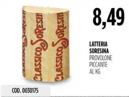 Carico Cash & Carry Latteria soresina provolone piccante offerta