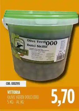 Carico Cash & Carry Vittoria olive verdi dolci 000 offerta