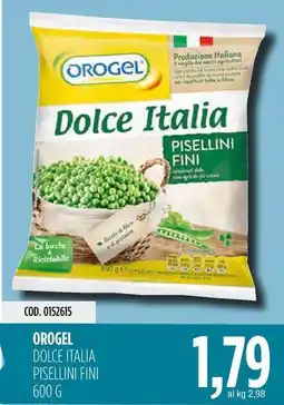 Carico Cash & Carry Orogel dolce italia pisellini fini offerta