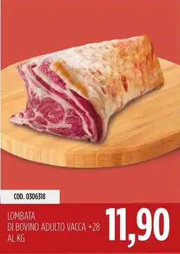 Carico Cash & Carry Lombata di bovino adulto vacca +28 offerta