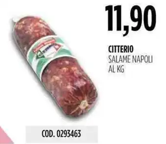 Carico Cash & Carry Citterio salame napoli offerta