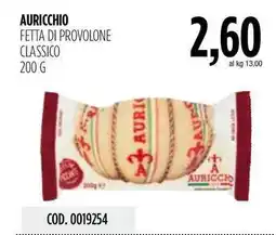 Carico Cash & Carry Auricchio fetta di provolone classico offerta