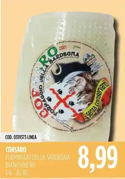 Carico Cash & Carry Corsaro formaggio della sardegna bianco/nero offerta