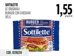 Carico Cash & Carry Sottilette le originali burger con cheddar offerta