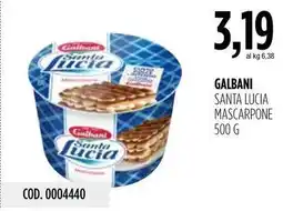 Carico Cash & Carry Galbani santa lucia mascarpone offerta