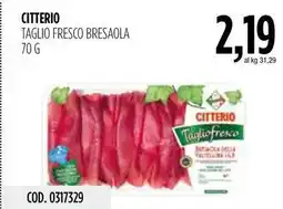 Carico Cash & Carry Citterio taglio fresco bresaola offerta