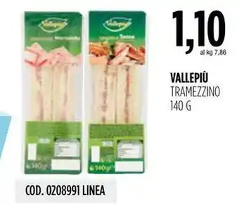Carico Cash & Carry Vallepiù tramezzino offerta