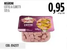 Carico Cash & Carry Negroni cotto a cubetti offerta