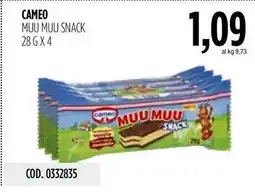 Carico Cash & Carry Cameo muu muu snack offerta