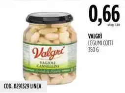 Carico Cash & Carry Valgrì legumi cotti offerta