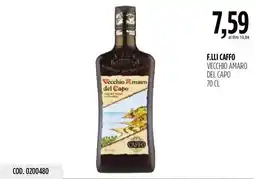 Carico Cash & Carry F.lli caffo vecchio amaro del capo offerta
