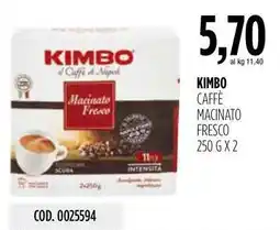 Carico Cash & Carry Kimbo caffè macinato fresco offerta