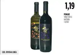 Carico Cash & Carry Pengue vino uva e natura offerta