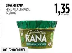 Carico Cash & Carry Giovanni rana pesto alla genovese offerta