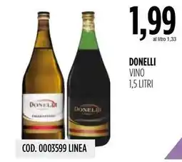 Carico Cash & Carry Donelli vino offerta