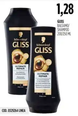 Carico Cash & Carry Gliss balsamo/ shampoo offerta