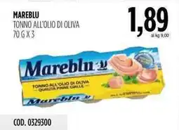 Carico Cash & Carry Mareblu tonno all'olio di oliva offerta