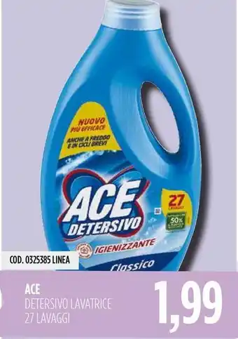 Carico Cash & Carry Ace detersivo lavatrice offerta