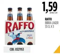 Carico Cash & Carry Raffo birra lager offerta