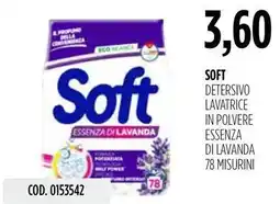 Carico Cash & Carry Soft detersivo lavatrice in polvere essenza di lavanda offerta
