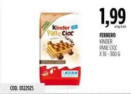 Carico Cash & Carry Ferrero kinder pane cioc offerta