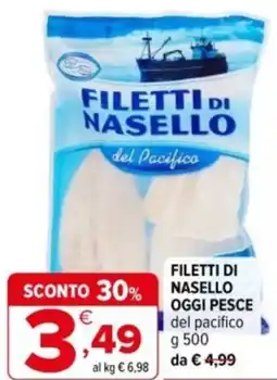 Iperal Filetti di nasello OGGI PESCE del pacifico offerta