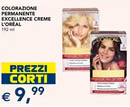 Esselunga Colorazione permanente excellence creme l'oréal offerta