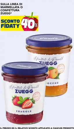 Esselunga Sulla linea di marmellata o confettura zuegg offerta