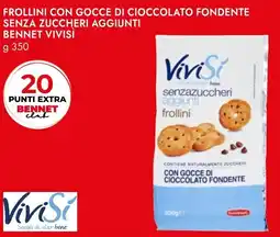 Bennet Frollini con gocce di cioccolato fondente senza zuccheri aggiunti BENNET VIVISI offerta
