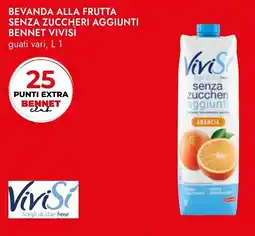 Bennet Bevanda alla frutta senza zuccheri aggiunti BENNET VIVISI offerta