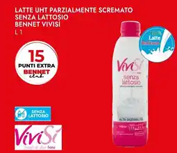 Bennet Latte uht parzialmente scremato senza lattosio BENNET VIVISÌ offerta