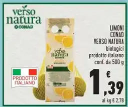 Conad Limoni Conad Verso Natura offerta