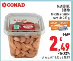 Conad MANDORLE CONAD offerta