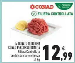 Conad MACINATO DI BOVINO CONAD PERCORSO QUALITÀ offerta