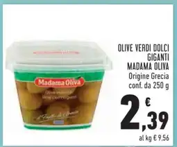 Conad Olive Verdi Dolci Giganti Madama Oliva offerta