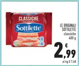 Conad LE ORIGINALI SOTTILETTE offerta