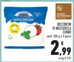Conad Bocconcini di Mozzarella Cuomo offerta