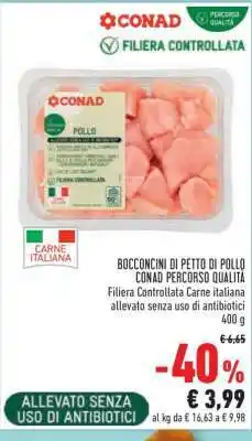 Conad BOCCONCINI DI PETTO DI POLLO CONAD PERCORSO QUALITA offerta