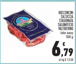 Conad BOCCONCINI SALSICCIA STAGIONATA SALUMIFICIO VALTIBERINO offerta
