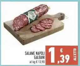 Conad Salame Napoli Galbani offerta