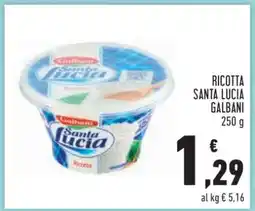 Conad RICOTTA SANTA LUCIA GALBANI offerta