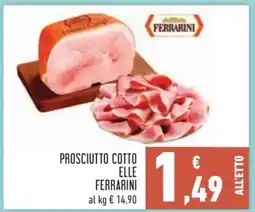 Conad Prosciutto Cotto Elle Ferrarini offerta
