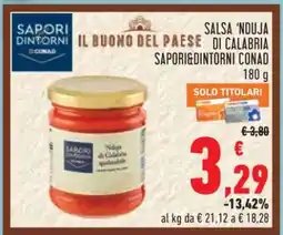 Conad Salsa 'Nduja di Calabria Sapori&Dintorni Conad offerta