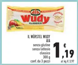 Conad IL WÜRSTEL WUDY offerta