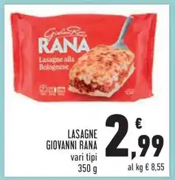 Conad Lasagne Giovanni Rana offerta