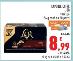 Conad CAPSULE CAFFÈ L'OR offerta
