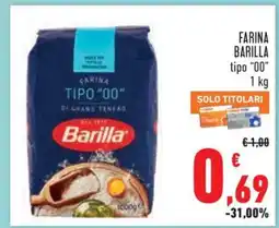 Conad FARINA BARILLA tipo '00' offerta