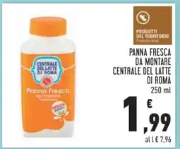 Conad Panna Fresca da Montare Centrale del Latte di Roma offerta